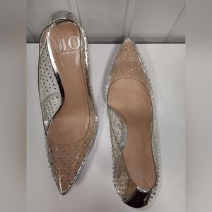 JLo Clear Rhinestone Pumps
